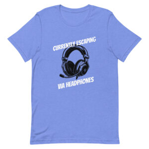 Escape Reality via Headphones | Press Play Graphic Tee